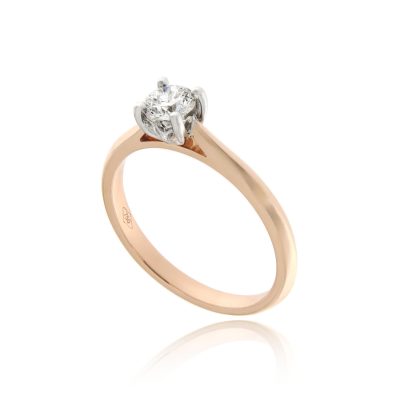 Wylde Flower Diamond Petal Ring Rose Gold & Platinum