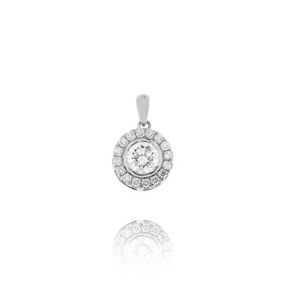 Diamond Halo Pendant