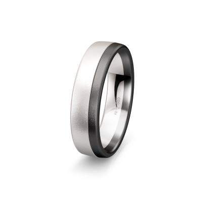 White & Grey Gold Band
