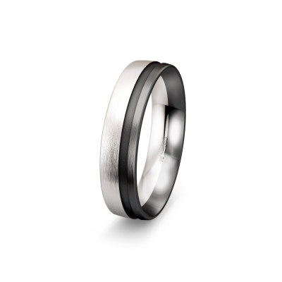 White & Grey Gold Band