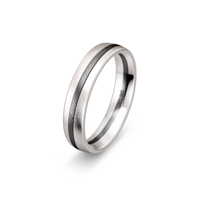 White & Grey Gold Band