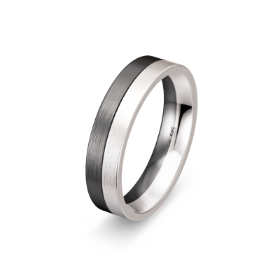 White & Grey Gold Band