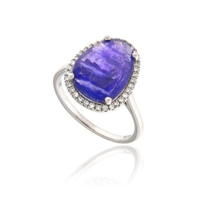 Tanzanite and Diamond Statement Ring