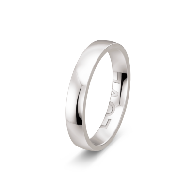 White Gold Secret-Word Band
