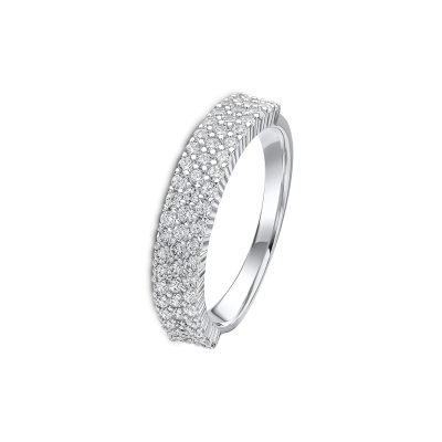 Triple Diamond Wedding Band