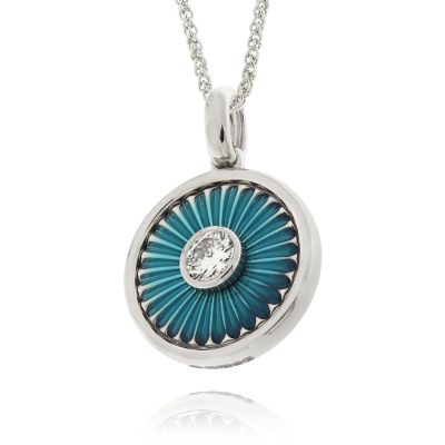 "Radiance" Platinum Wylde Flower Diamond Pendant