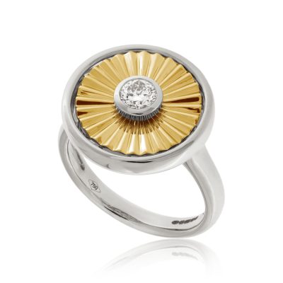 "Radiance" Platinum Wylde Flower Diamond Ring
