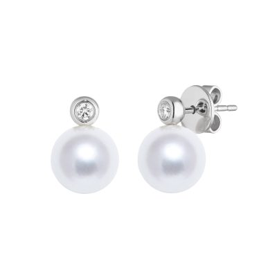 Pearl & Diamond Studs