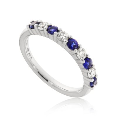 Sapphire & Diamond Eternity Ring