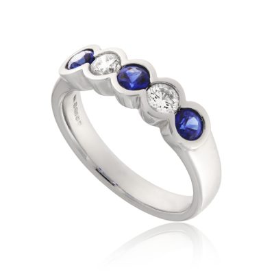 Sapphire & Diamond Eternity Ring