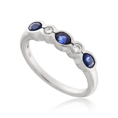 Sapphire & Diamond Eternity Ring
