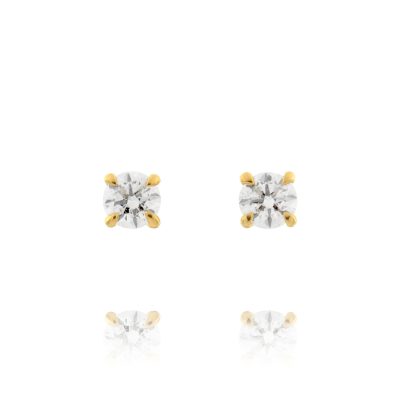 'Classic' Diamond Stud Earrings