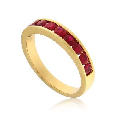 Ruby Half Eternity Ring