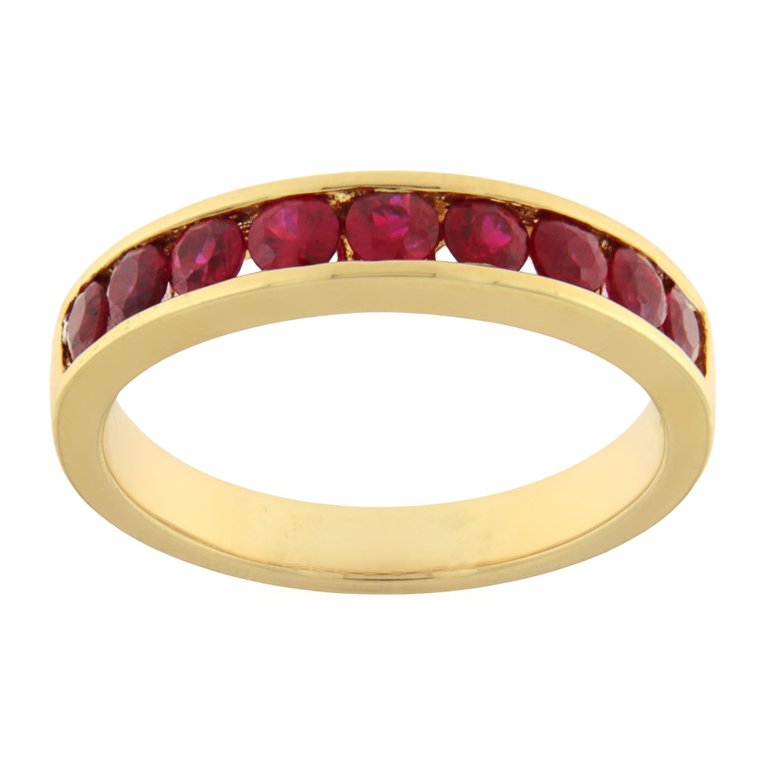 Ruby Half Eternity Ring - Image 3