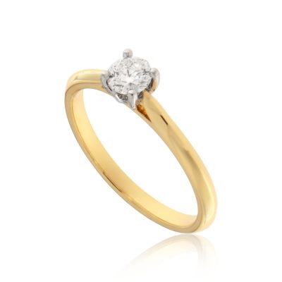 Wylde Flower Diamond Petal Solitaire Ring