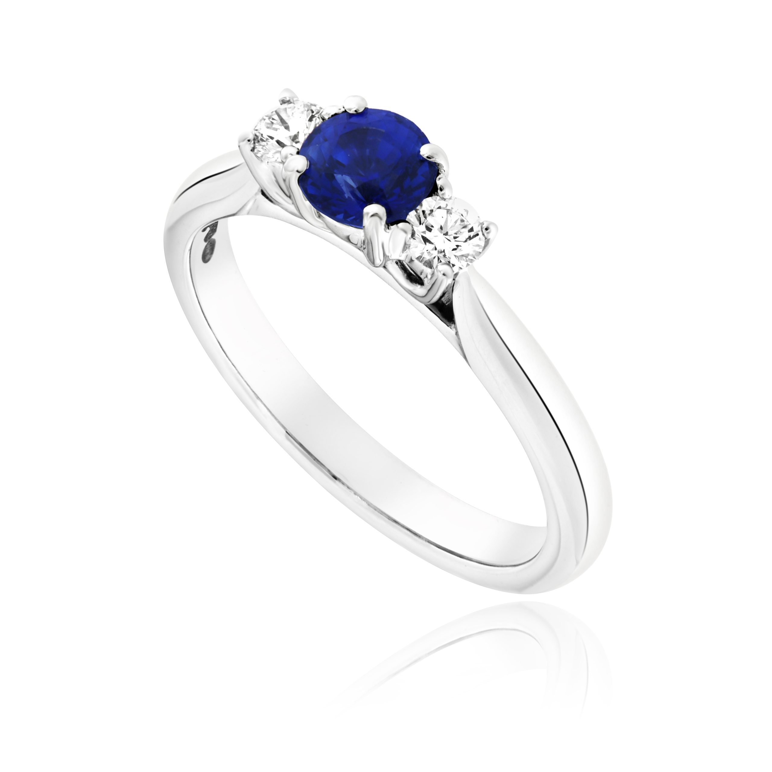 Sapphire & Diamonds Trilogy Ring