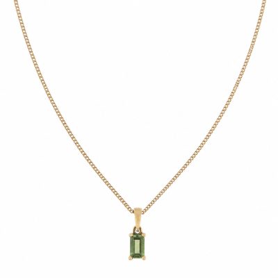 Peridot Octagon Pendant