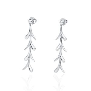 Diamond Sycamore Drop Earrings